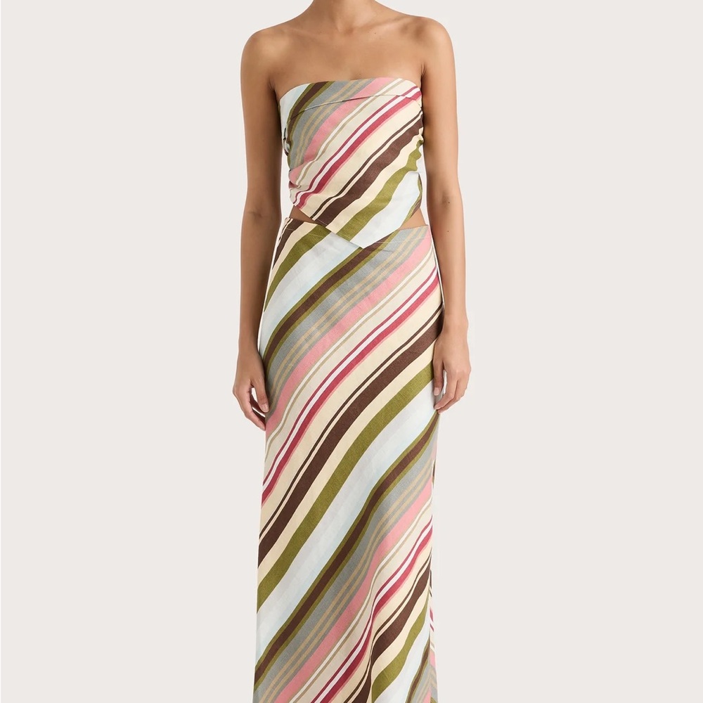 Faithfull the Brand Elise Skirt Meleu Stripe Multi